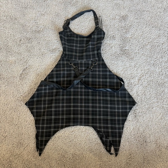 KILLSTAR Rebellion Dress In ASH TARTAN SZ XS GOTH GRUNGE - Picture 3 of 12